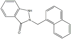 2-[(1-Naphthalenyl)methyl]-1H-indazol-3(2H)-one Structure