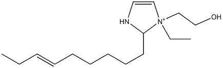 1-Ethyl-1-(2-hydroxyethyl)-2-(6-nonenyl)-4-imidazoline-1-ium 구조식 이미지