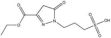 3-(3-Ethoxycarbonyl-5-oxo-2-pyrazolin-1-yl)-1-propanesulfonic acid 구조식 이미지