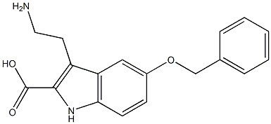 3-(2-Aminoethyl)-5-(benzyloxy)-1H-indole-2-carboxylic acid 구조식 이미지