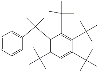 2-(2,3,4,6-Tetra-tert-butylphenyl)-2-phenylpropane 구조식 이미지