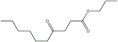 4-Ketocapric acid propyl ester Structure