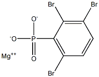 2,3,6-Tribromophenylphosphonic acid magnesium salt Structure