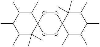 1,1,2,3,4,5,10,10,11,12,13,14-Dodecamethyl-7,8,15,16-tetraoxadispiro[5.2.5.2]hexadecane 구조식 이미지