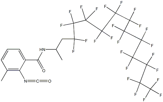 2-Isocyanato-3-methyl-N-[2-(pentacosafluorododecyl)-1-methylethyl]benzamide Structure
