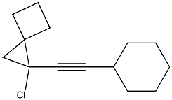 1-(Cyclohexylethynyl)-1-chlorospiro[2.3]hexane Structure