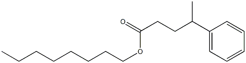 4-Phenylpentanoic acid octyl ester 구조식 이미지
