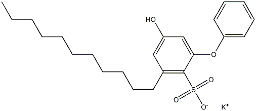 5-Hydroxy-3-undecyl[oxybisbenzene]-2-sulfonic acid potassium salt Structure