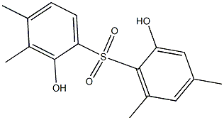 2,2'-Dihydroxy-3,4,4',6'-tetramethyl[sulfonylbisbenzene] Structure