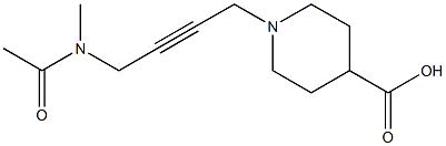 1-[4-(N-Acetyl-N-methylamino)-2-butynyl]piperidine-4-carboxylic acid Structure