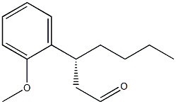 (R)-3-(2-Methoxyphenyl)heptanal 구조식 이미지