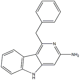 1-Benzyl-5H-pyrido[4,3-b]indol-3-amine 구조식 이미지