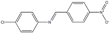 4-Nitro-1-[[(4-chlorophenyl)imino]methyl]benzene Structure