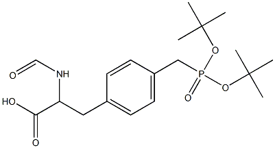 2-(Formylamino)-3-[4-[bis(tert-butyloxy)phosphinylmethyl]phenyl]propanoic acid Structure