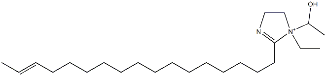 1-Ethyl-2-(15-heptadecenyl)-1-(1-hydroxyethyl)-2-imidazoline-1-ium 구조식 이미지