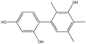 2',4',5'-Trimethyl-1,1'-biphenyl-2,3',4-triol Structure