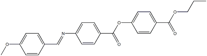 4-[4-(4-Methoxybenzylideneamino)benzoyloxy]benzoic acid propyl ester Structure