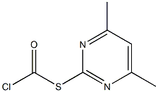2-Chlorocarbonylthio-4,6-dimethylpyrimidine Structure