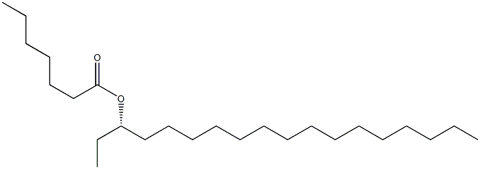(-)-Heptanoic acid (S)-1-ethylhexadecyl ester 구조식 이미지