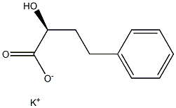 [S,(-)]-2-Hydroxy-4-phenylbutyric acid potassium salt Structure