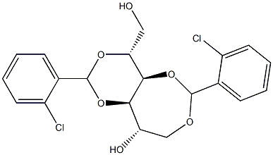 1-O,4-O:3-O,5-O-Bis(2-chlorobenzylidene)-D-glucitol Structure