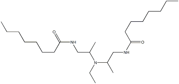 N,N'-[Ethyliminobis(2-methyl-2,1-ethanediyl)]bis(octanamide) Structure