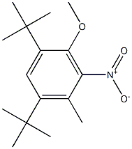 1,5-Di-tert-butyl-2-methoxy-4-methyl-3-nitrobenzene Structure