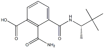 (+)-N-[(S)-1,2,2-Trimethylpropyl]phthalamidic acid 구조식 이미지