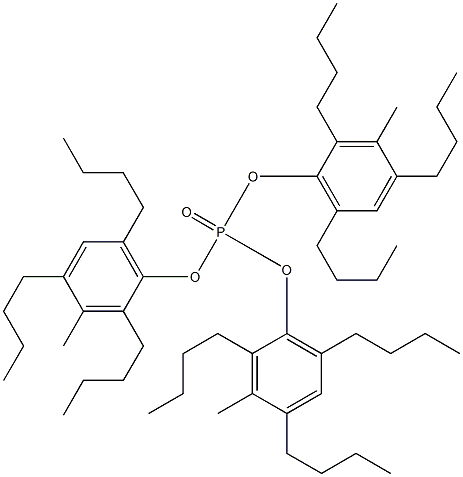 Phosphoric acid tris(3-methyl-2,4,6-tributylphenyl) ester 구조식 이미지