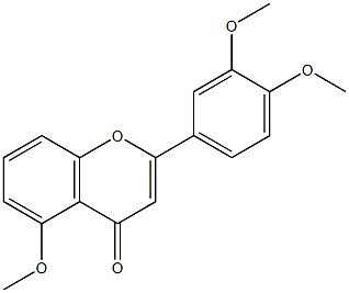 3',4'-Dimethoxy-5-methoxyflavone Structure
