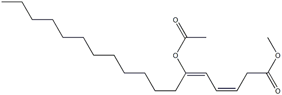 (3Z,5E)-6-Acetoxy-3,5-octadecadienoic acid methyl ester 구조식 이미지