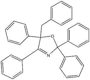 2,2,4,5-Tetraphenyl-5-benzyl-2,5-dihydrooxazole Structure