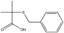 2-(Benzylthio)-2-methylpropionic acid 구조식 이미지