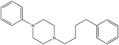 1-Phenyl-4-(4-phenylbutyl)piperazine 구조식 이미지