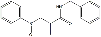 N-Benzyl-2-methyl-3-(phenylsulfinyl)propanamide Structure