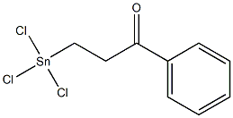 1-(Trichlorostannyl)3-phenylpropan-3-one Structure