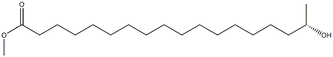 [S,(+)]-17-Hydroxystearic acid methyl ester 구조식 이미지