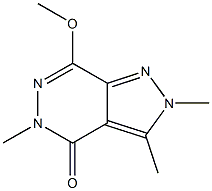 2,3,5-Trimethyl-7-methoxy-2H-pyrazolo[3,4-d]pyridazin-4(5H)-one Structure