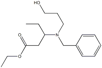 3-[Benzyl(3-hydroxypropyl)amino]valeric acid ethyl ester 구조식 이미지