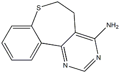 5,6-Dihydro[1]benzothiepino[5,4-d]pyrimidin-4-amine 구조식 이미지