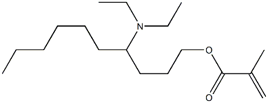 Methacrylic acid 4-(diethylamino)decyl ester Structure