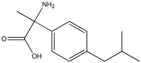 2-Amino-2-(4-isobutylphenyl)propionic acid 구조식 이미지