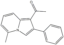 1-Acetyl-5-methyl-2-phenylindolizine 구조식 이미지
