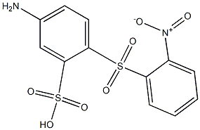 5-Amino-2-[(2-nitrophenyl)sulfonyl]benzenesulfonic acid 구조식 이미지