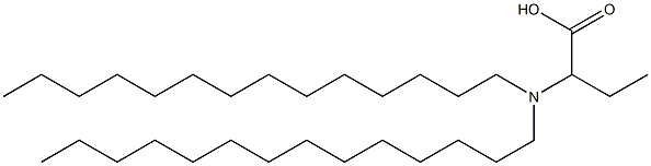2-(Ditetradecylamino)butyric acid Structure