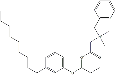 N,N-Dimethyl-N-benzyl-N-[[[1-(3-nonylphenyloxy)propyl]oxycarbonyl]methyl]aminium Structure