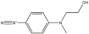 4-[(2-Hydroxyethyl)methylamino]benzenediazonium 구조식 이미지