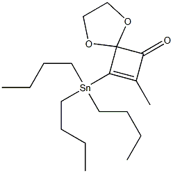 8-(Tributylstannyl)-7-methyl-1,4-dioxaspiro[4.3]oct-7-en-6-one Structure