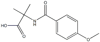 2-(4-Methoxybenzoylamino)-2-methylpropionic acid 구조식 이미지