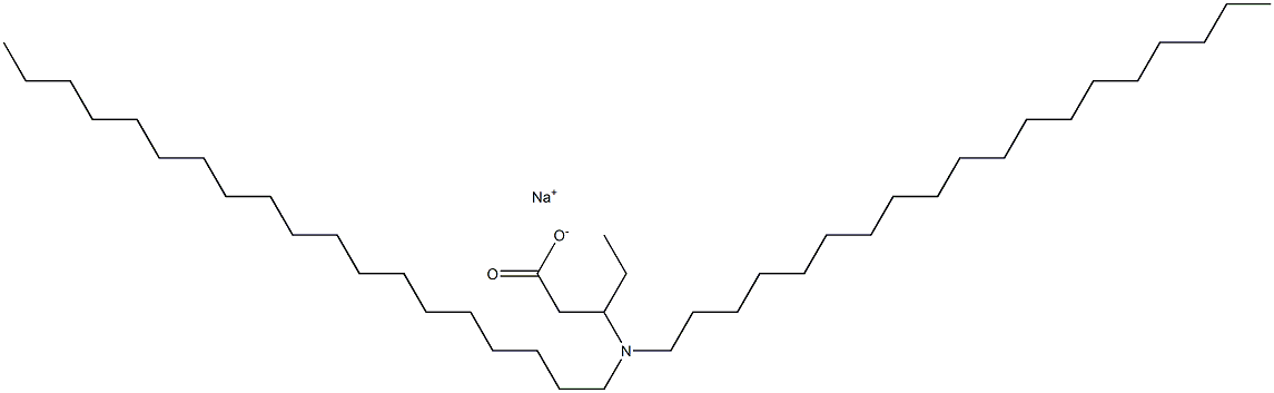 3-(Dinonadecylamino)valeric acid sodium salt Structure